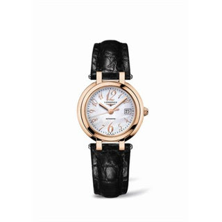 Longines - L8.113.8.83.2  PrimaLuna Automatic 30 Pink Gold Leather Funky MOP