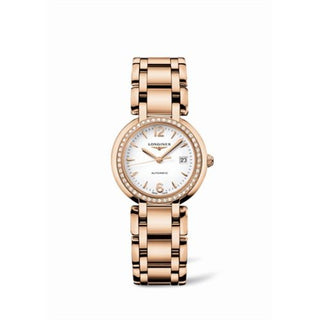 Longines - L8.113.9.16.6  PrimaLuna Automatic 30 Pink Gold Diamond Arabic