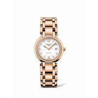 Longines PrimaLuna Automatic 30 Pink Gold Diamond Leather MOP (L8.113.9.16.6)