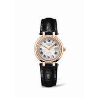 Longines PrimaLuna Automatic 30 Pink Gold Diamond Leather Arabic (L8.113.9.78.2)