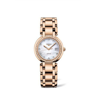 Longines - L8.113.9.87.6  PrimaLuna Automatic 30 Pink Gold Diamond MOP