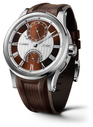 Leroy - LL200/5  Automatic Deck Chronometer White Gold Brown-Silver