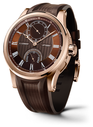 Leroy - LL201/3  Automatic Deck Chronometer Pink Gold Brown