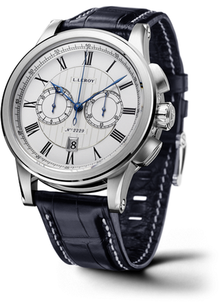 Leroy - LL202/1  Automatic Deck Chronograph White Gold Silver