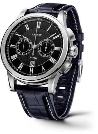 Leroy - LL202/2  Automatic Deck Chronograph White Gold Black