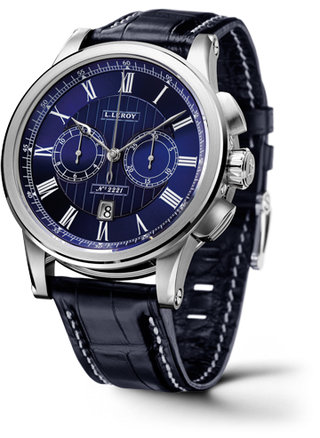 Leroy - LL202/3  Automatic Deck Chronograph White Gold Blue