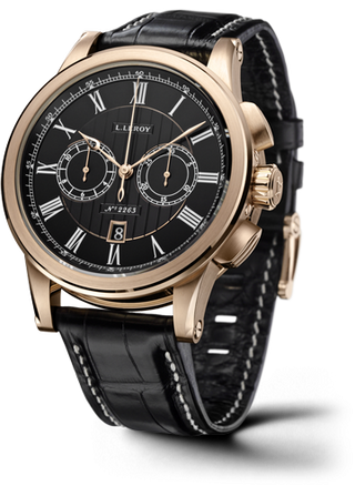 Leroy - LL203/2  Automatic Deck Chronograph Pink Gold Black