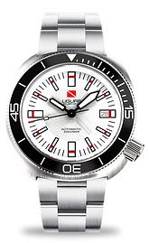 Ligure - LWT210010  Tartaruga Scuba Diver Stainless Steel / White / Bracelet