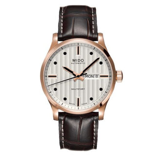 Mido - M005.430.36.031.80  Multifort Gent Rose Gold / Silver