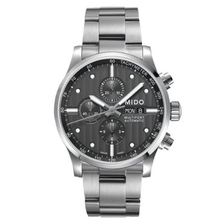 Mido - M005.614.11.061.00  Multifort Chronograph Stainless Steel / Grey / Bracelet