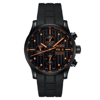 Mido - M005.614.37.051.01  Multifort Chronograph PVD / Black / Rubber