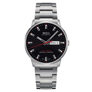 Mido - M021.431.11.051.00  Commander Chronometer Stainless Steel / Black / Bracelet