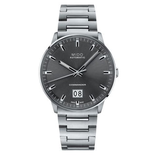 Mido - M021.626.11.061.00  Commander Big Date Stainless Steel / Grey / Bracelet