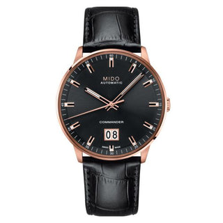 Mido - M021.626.36.051.00  Commander Big Date Rose Gold / Grey / Bracelet