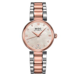 Mido - M022.207.22.116.10  Baroncelli Donna Stainless Steel - Rose Gold / MOP / Bracelet