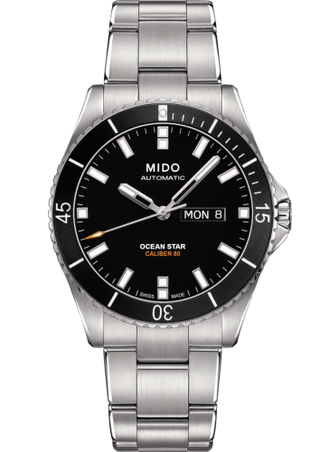 Mido - M026.430.11.051.00  Ocean Star 200 Stainless Steel / Black / Bracelet