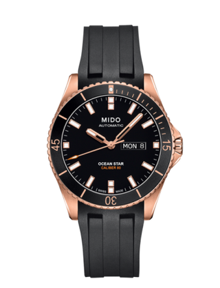 Mido - M026.430.37.051.00  Ocean Star 200 Rose / Black / Rubber