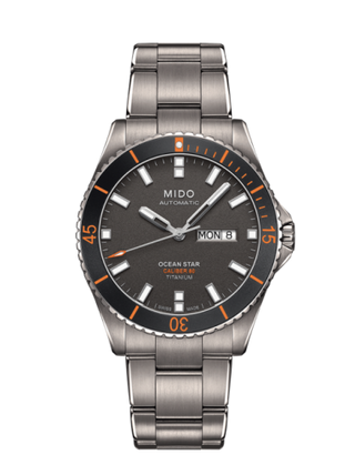 Mido - M026.430.44.061.00  Ocean Star 200 Titanium / Grey / Bracelet