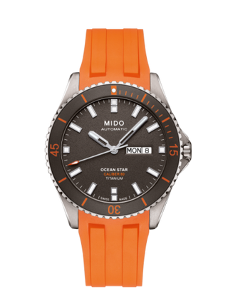 Mido - M026.430.47.061.00  Ocean Star 200 Titanium / Grey / Rubber