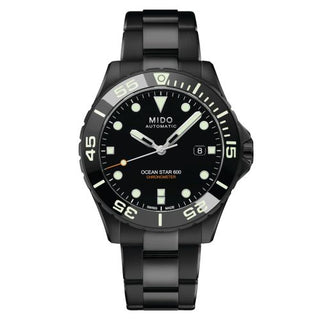 Mido - M026.608.33.051.00  Ocean Star 600 Chronometer DLC / Black / Bracelet