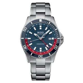 Mido - M026.629.11.041.00  Ocean Star GMT Stainless Steel / Blue / Bracelet