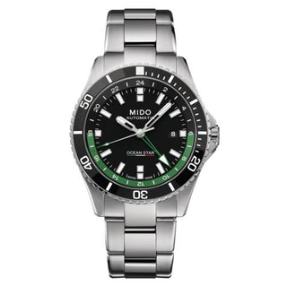 Mido - M026.629.11.051.03  Ocean Star GMT Stainless Steel / Black =Green / Bracelet