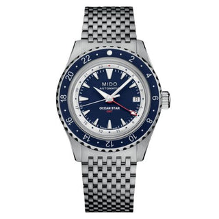 Mido - M026.829.18.041.00  Ocean Star GMT Stainless Steel / Blue / Bracelet