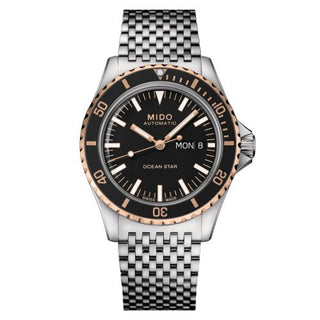 Mido - M026.830.21.051.00  Ocean Star Tribute Stainless Steel / Rose Gold / Black