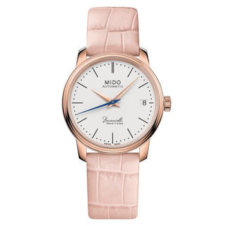 Mido - M027.207.36.010.00  Baroncelli Heritage Lady Rose Gold / White