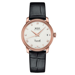 Mido - M027.207.36.013.00  Baroncelli Heritage Lady Rose Gold / Beige - Roman