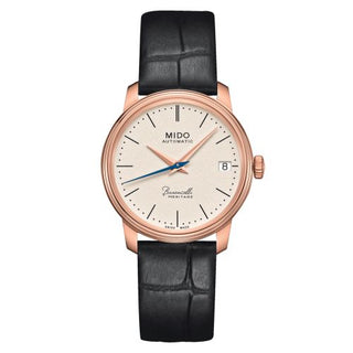 Mido - M027.207.36.260.00  Baroncelli Heritage Lady Rose Gold / Beige