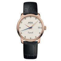 Mido Baroncelli Heritage Lady Stainless Steel - Rose Gold / White - Diamond / Bracelet (M027.207.36.266.00)