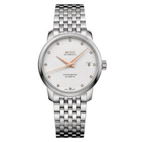 Mido Baroncelli Chronometer Lady Stainless Steel / White / Bracelet (M027.208.11.036.00)