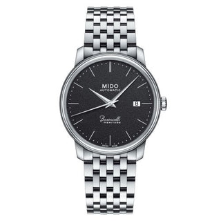 Mido - M027.407.11.050.00  Baroncelli Heritage Stainless Steel / Black / Bracelet