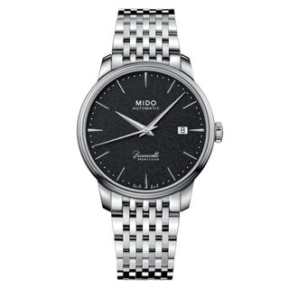 Mido - M027.407.11.051.00  Baroncelli Heritage Stainless Steel / Black / Bracelet