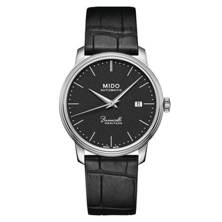 Mido - M027.407.16.050.00  Baroncelli Heritage Stainless Steel / Black