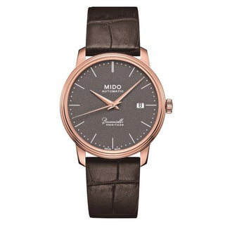 Mido - M027.407.36.080.00  Baroncelli Heritage Rose Gold / Grey