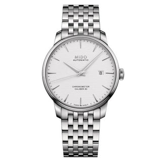 Mido - M027.408.11.031.00  Baroncelli Chronometer Stainless Steel / Silver / Bracelet