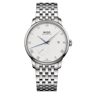 Mido - M027.428.11.013.00  Baroncelli Power Reserve Stainless Steel / White / Bracelet