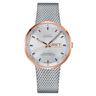 Mido - M031.631.21.031.00  Commander Icône Stainless Steel - Rose Gold / Silver / Bracelet