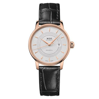 Mido - M037.207.36.031.01  Baroncelli Signature 30 Rose Gold / Silver