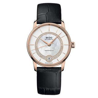 Mido - M037.807.36.031.00  Baroncelli Lady Necklace Rose Gold / MOP