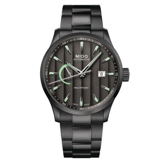 Mido - M038.424.33.061.00  Multifort Power Reserve PVD / Grey / Bracelet