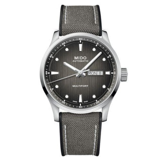 Mido - M038.430.17.081.00  Multifort M Stainless Steel / Grey