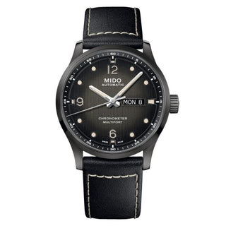 Mido - M038.431.36.057.00  Multifort Chronometer M PVD / Black / Strap