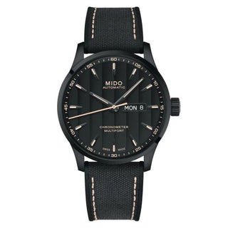 Mido - M038.431.37.051.00  Multifort Chronometer 1 PVD / Black / Strap