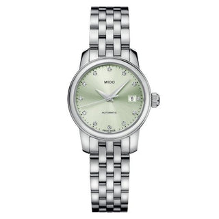 Mido - M039.007.11.096.00  Baroncelli Lady Twenty Five Stainless Steel / Green / Bracelet