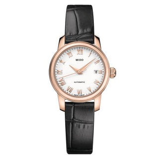 Mido - M039.007.36.013.00  Baroncelli Lady Twenty Five Rose Gold / White