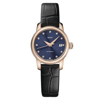 Mido - M039.007.36.046.00  Baroncelli Lady Twenty Five Rose Gold / Blue