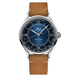 Mido - M040.407.16.040.00  Multifort Patrimony Stainless Steel / Blue